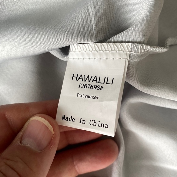 Hawalili‎ Men's Gray Hawaiian Tropical Short Sleeve Button Up Shirt 3XL Bowling - Picture 11 of 16